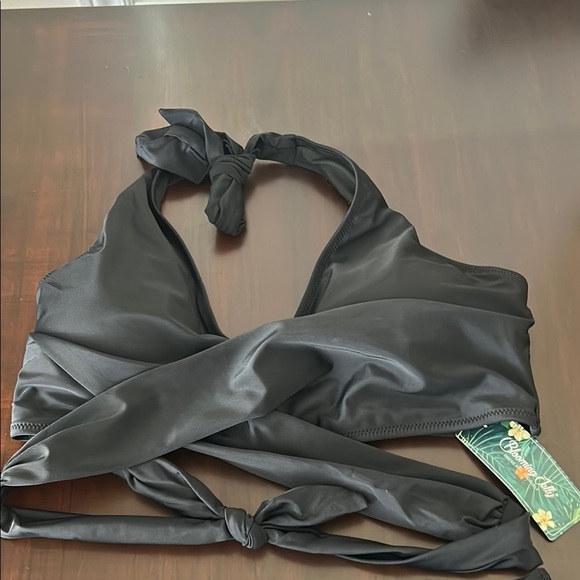 Blooming Jelly Tummy Control Modest High Waisted Halter 2 Piece Bathing Suits - Picture 2 of 13